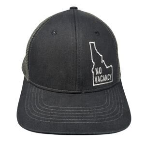 Idaho No Vacancy Snapback Trucker Hat Black OS Adjustable Arcadian Outfitters